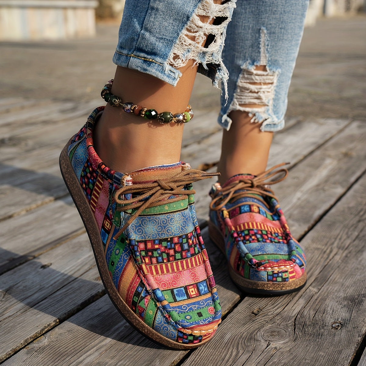 Enora | Chaussures rétro colorées pour femme