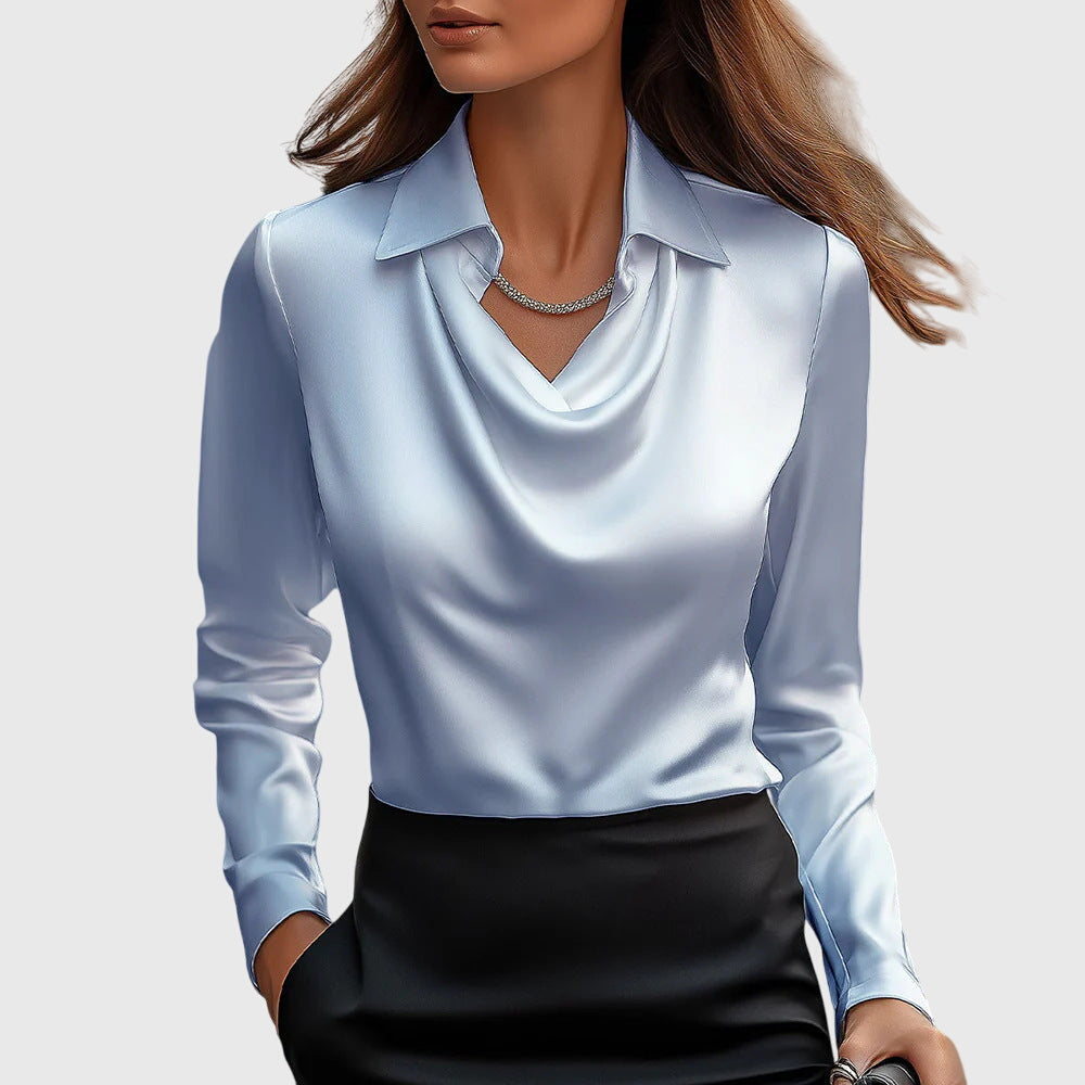 Nola | Blouse à brillance satinée