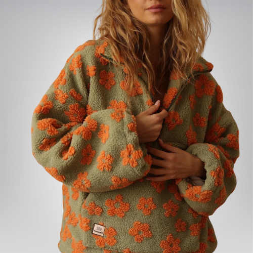 Sandra™ | Pull Sherpa d'inspiration Bohème
