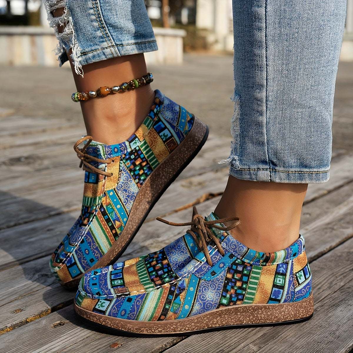 Enora | Chaussures rétro colorées pour femme