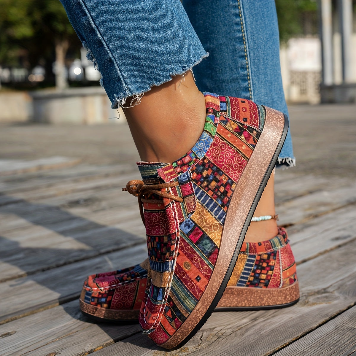 Enora | Chaussures rétro colorées pour femme