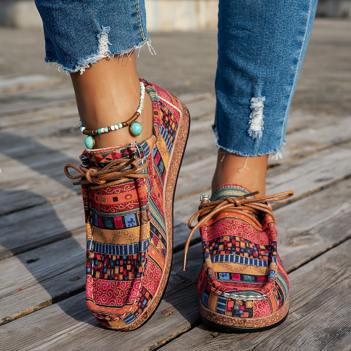 Enora | Chaussures rétro colorées pour femme