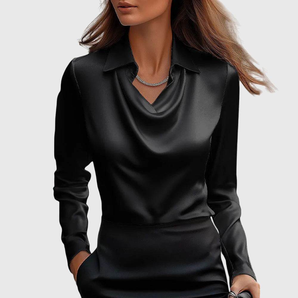Nola | Blouse à brillance satinée