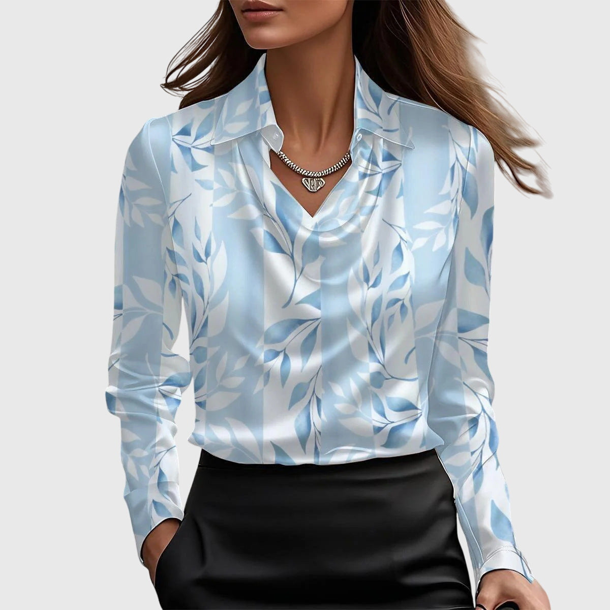 Nola | Blouse à brillance satinée