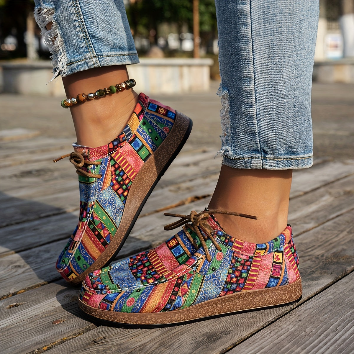 Enora | Chaussures rétro colorées pour femme