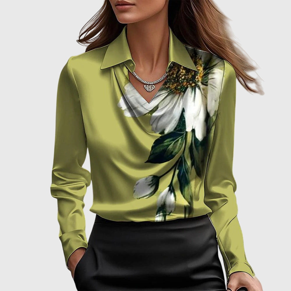 Nola | Blouse à brillance satinée